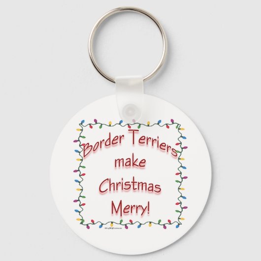 縁どChristmas Keychainをメリー作る キーホルダー (正面)