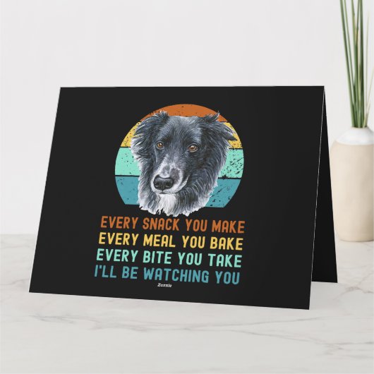 縁どCollieまたはSheepdog カード (裏面)