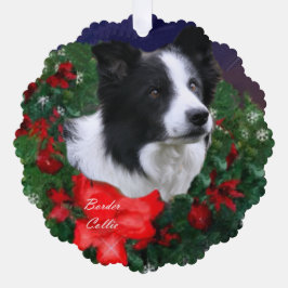 縁どCollie オーナメントカード