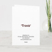 縁どCollie/Aussieあいさつカード カード (裏面)