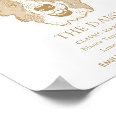 縁どCollie Dogの結婚特徴的なドリンク看板 ポスター (角)