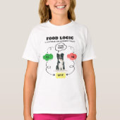 縁どCollie Food Logicパーソナライズされた Tシャツ (正面)