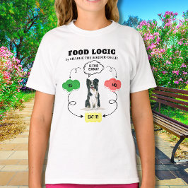 縁どCollie Food Logicパーソナライズされた Tシャツ