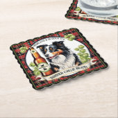 縁どCollie IPA ペーパーコースター (アングル)