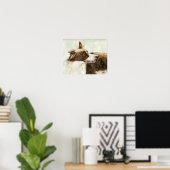 「縁どCollie Profile」アート再生プリント ポスター (ホームオフィス)