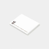 縁どCollie Puppy Personalizeノート ポストイット (アングル)