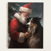 縁どCollie With Santa Clausフェスティバル プランナー手帳 (正面)