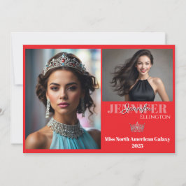 縁どPageant Essentialsオートグラフコンポジットカード 招待状