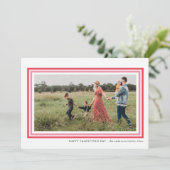 縁のある愛のホワイトバレンタインデーの写真休日 シーズンカード (スタンド正面)