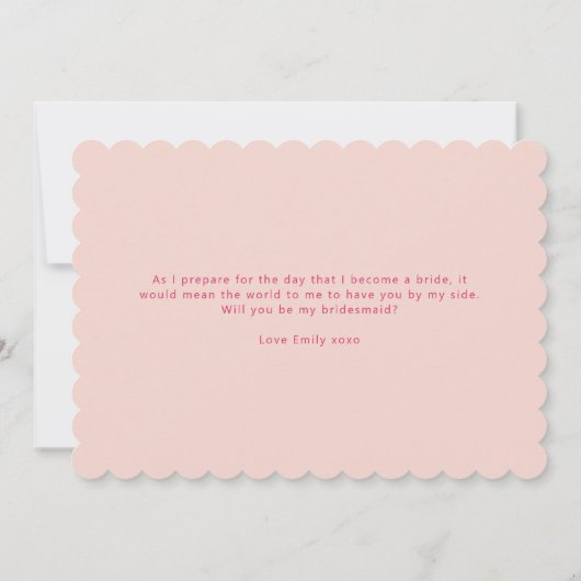 縁の縁の縁の縁の花嫁の提案カード 招待状 (裏面)