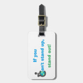 縁の自由な引用文の荷物のラベル ラゲッジタグ (正面縦)