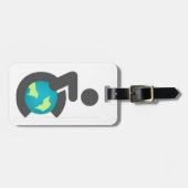 縁の自由な荷物のラベル ラゲッジタグ (正面横)