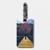 縁の自由な荷物のラベル ラゲッジタグ (裏面縦)