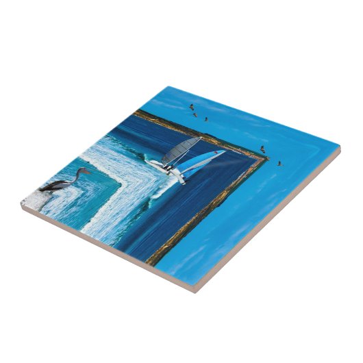 縁を極端に越えて タイル (側面)