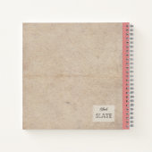 縁付きガラックス花パーソナライズされた組成物 ノートブック (裏面)