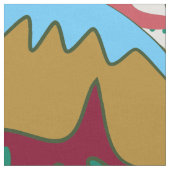 縁付き花布デザイン ファブリック (クローズアップ)