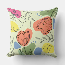 縁付き花春装飾用クッション クッション