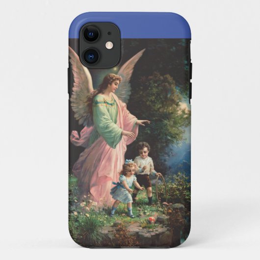 縁側の近くにいる子供たちを守る守護天使 Case-Mate iPhoneケース (裏面)
