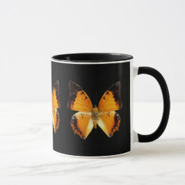 縁取りが黒いシャラクサバタフライ コーヒーマグ マグカップ
