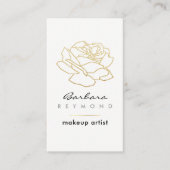縁取りバラ花、メイク美しいフローラ白 名刺 (正面)