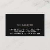 縁取りバラ花、メイク美しいフローラ 名刺 (裏面)