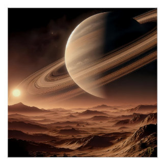 縁取り巨人の岩の多い月 ポスター