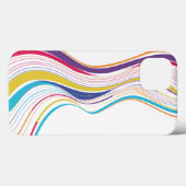 縁石とカラフル線のあるiPhoneケース Case-Mate iPhoneケース (裏面 (横))