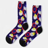 縁石とターゲットパターン ソックス (左)