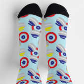 縁石とターゲットパターン ソックス (上部)