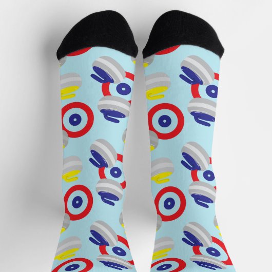 縁石とターゲットパターン ソックス (上部)