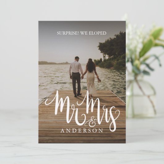 縁組のお知らせ 招待状 (スタンド正面)