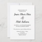 縁組のお知らせ 招待状 (裏面)