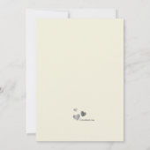 縁組みによって家族の発表があった 案内状 (裏面)