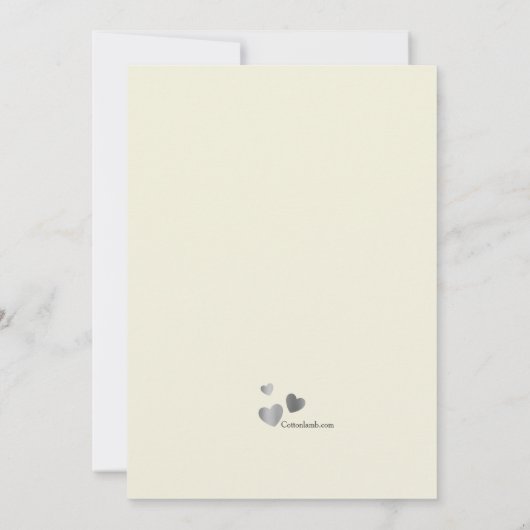 縁組みによって家族の発表があった 案内状 (裏面)