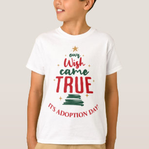 縁組日キッドのクリスマス「私たちの願い来は真」 Tシャツ