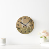 縁起の良いローディアファインアート ラウンド壁時計 (ホーム)