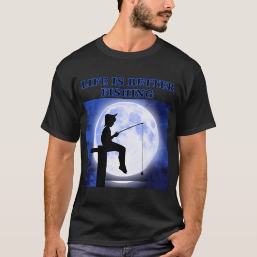 縁起の良い釣りシャツ お洗濯禁止 Tシャツ (正面)