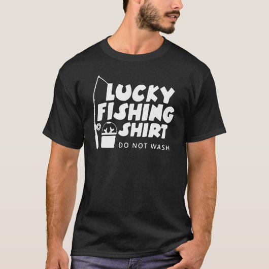 縁起の良い釣り 洗わないで2 Tシャツ (正面)