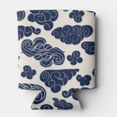 縁起の良い雲のパタ伝統的ーンCanC 缶クーラー (裏面)