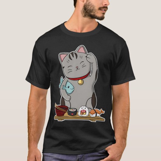 縁起猫 Tシャツ (正面)