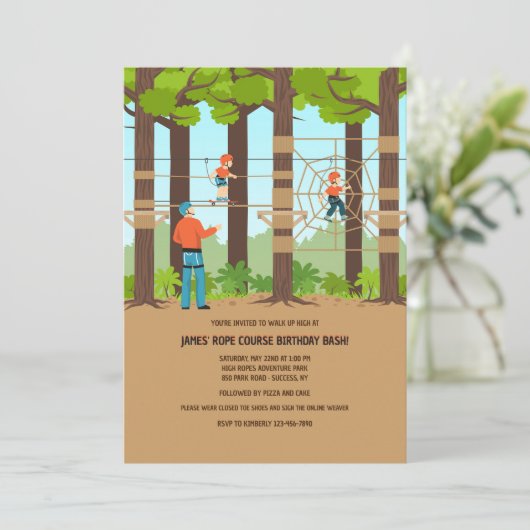 縄渡りをする子供たち 招待状 (スタンド正面)