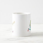 縄跳びスティックマン コーヒーマグカップ (中央)
