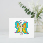 縄跳びフィットネスの蝶 ポストカード (スタンド正面)