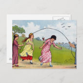 縄跳び ポストカード (正面/裏面)