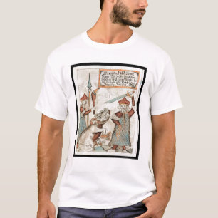 縛られたオオカミに彼の手を失っているNorseの神Tyr Tシャツ