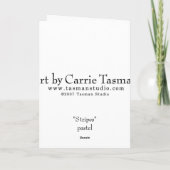 縞で飾ります カード (裏面)