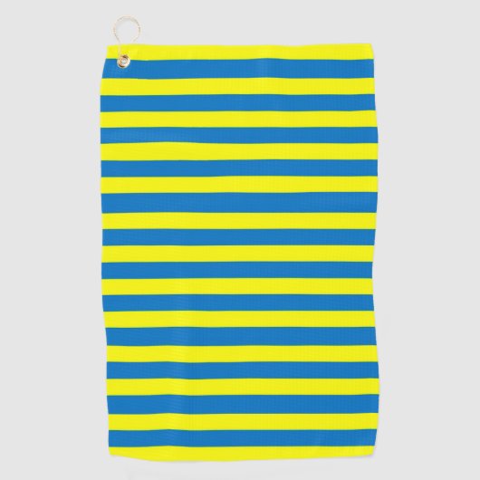 縞で飾ります ゴルフタオル (正面)