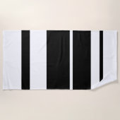 縞で飾ります ビーチタオル (正面)