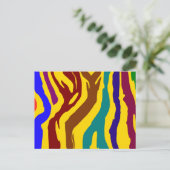 縞で飾ります ポストカード (スタンド正面)