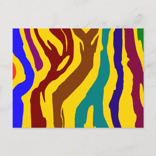 縞で飾ります ポストカード (正面)